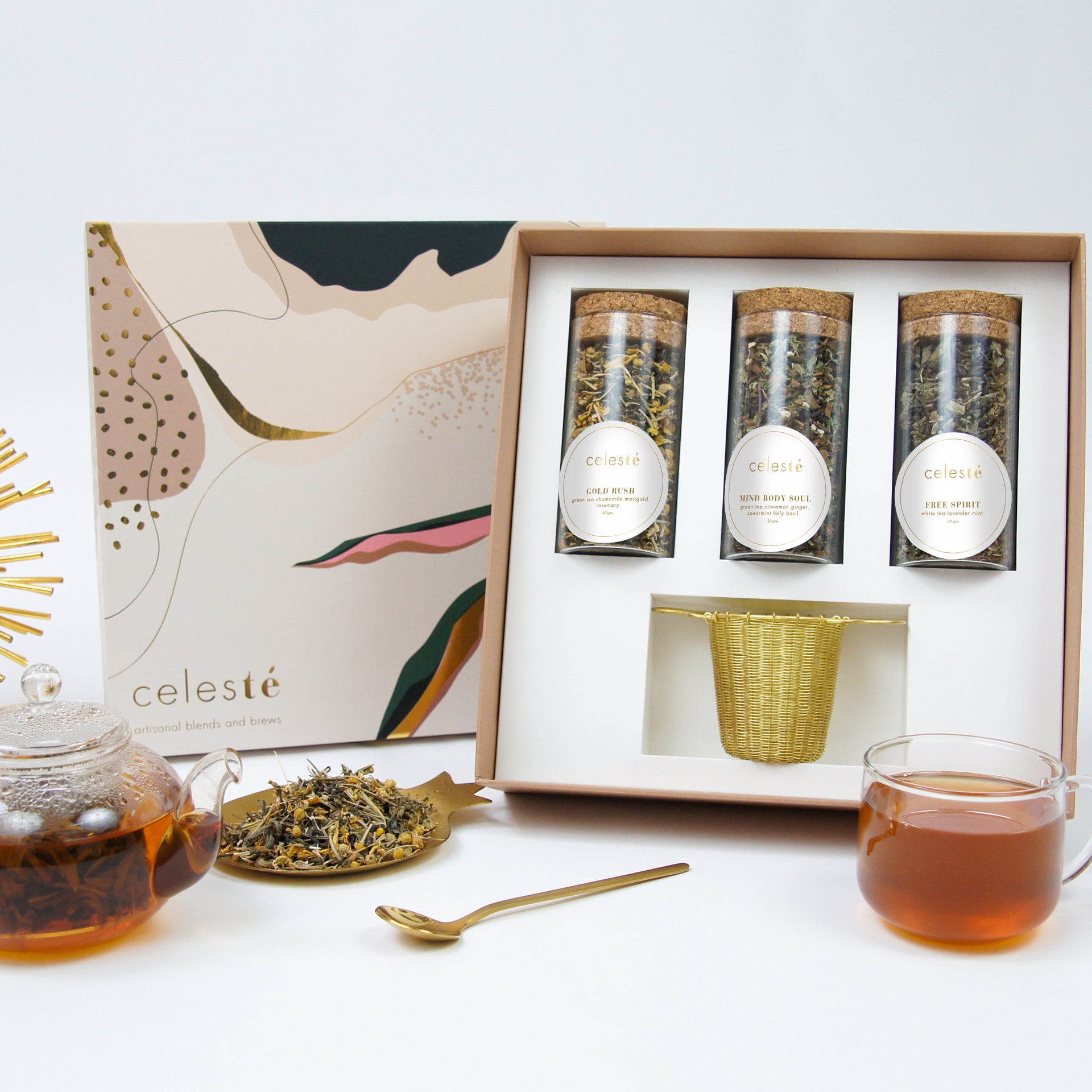 tea loose leaf gift box serenity by celeste