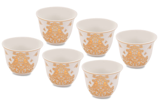 Beautiful traditional golden design on cup gift set