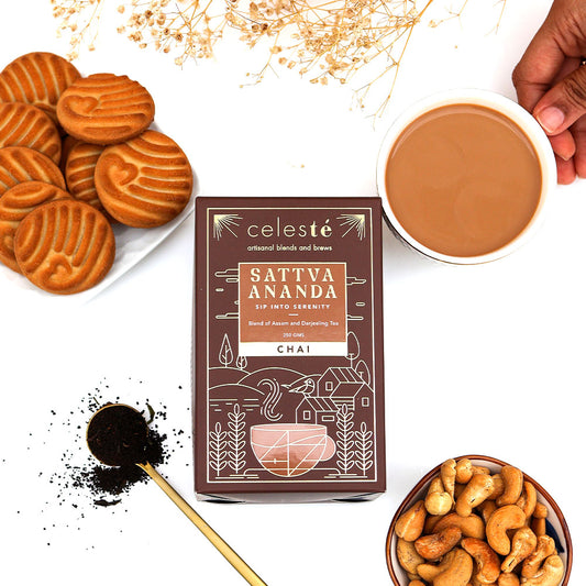 chai biscuit gift box sattva ananda by celeste