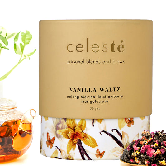 tea loose leaf gift box vanilla waltz by celeste